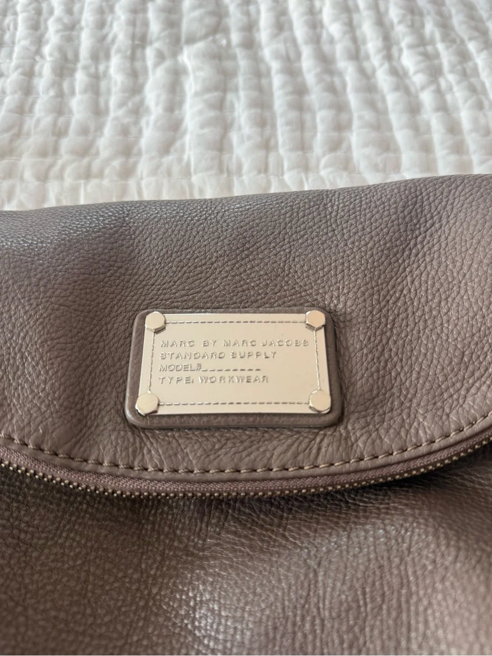 Marc by Marc Jacobs Grey Leather Crossbody Bag